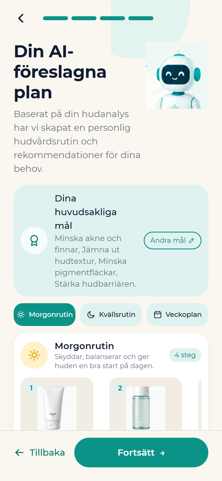 AI-föreslagen plan